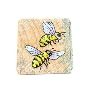 Hero Arts Bees Small Mini Rubber Stamp